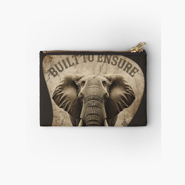 Item preview, Founder Resilience Build To Ensure Elephant Industrial Sepia Art designed and sold by SavannaStrikes.