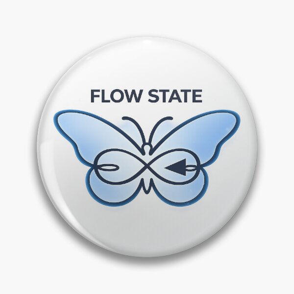 Item preview, Flow State Butterfly Calm Focus Minimal Line Design designed and sold by Serene Whiskers.