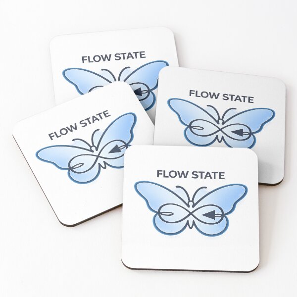 Item preview, Flow State Butterfly Calm Focus Minimal Line Design designed and sold by Serene Whiskers.
