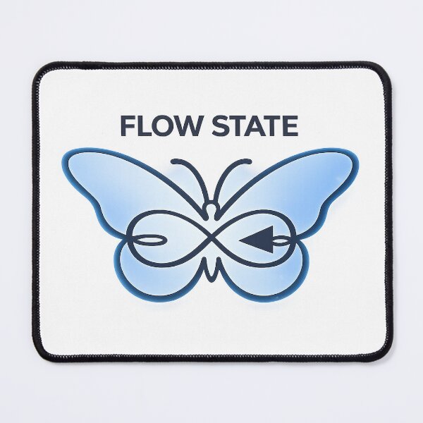 Item preview, Flow State Butterfly Calm Focus Minimal Line Design designed and sold by Serene Whiskers.