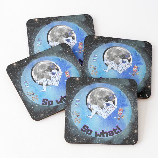 Item preview, Space Chill - Relaxed Astronaut "So What!" Cosmic Collage designed and sold by Vivid Trace.