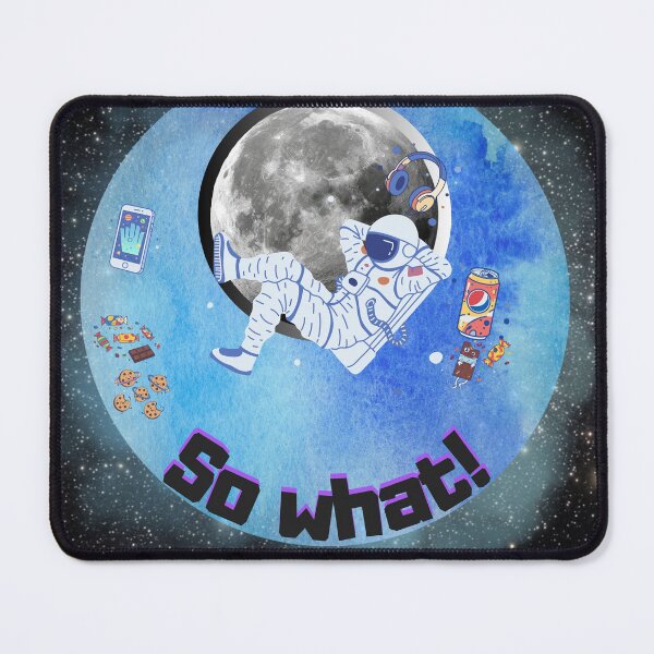 Item preview, Space Chill - Relaxed Astronaut "So What!" Cosmic Collage designed and sold by Vivid Trace.