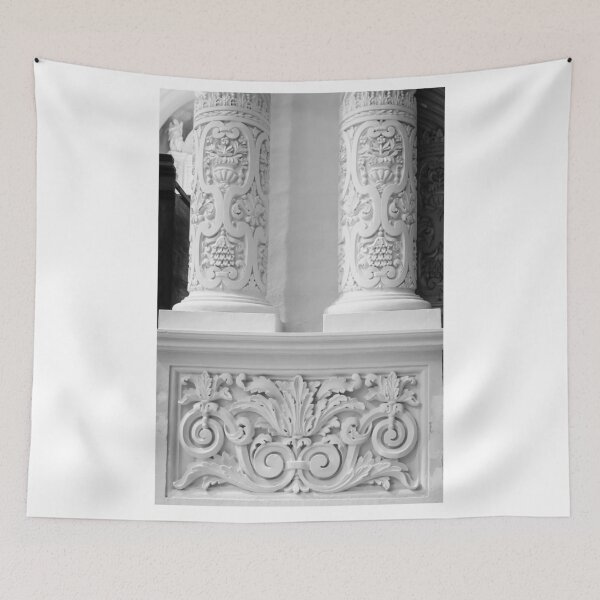 Item preview, Ornate Carved Plaster Columns and Decorative Relief in Classical Architectural Interior designed and sold by Nmallia.