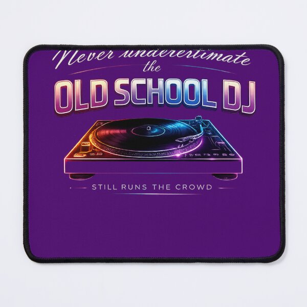 Item preview, Never Underestimate The Old School DJ Shirt Vinyl DJ Turntable Retro DJ Gift T-Shirt designed and sold by djhypnotixx.