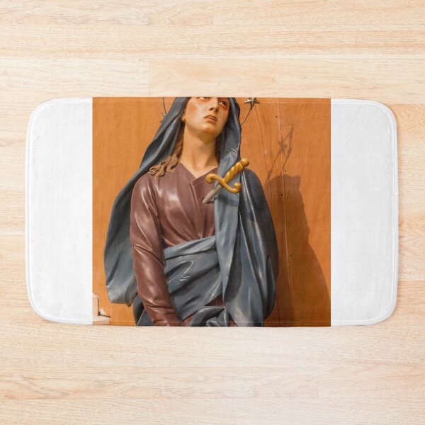 Item preview, Statue Of Our Lady Of Sorrows With Halo Of Stars And Sword In Church Interior designed and sold by Nmallia.