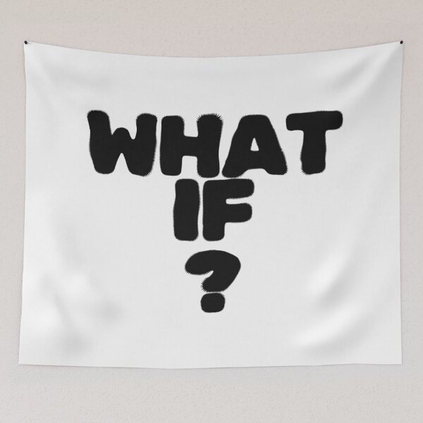 Item preview, Retro Chunky What If Text Graphic designed and sold by Mirsh-design.