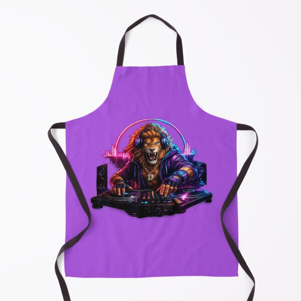 Artikelvorschau, Löwen-DJ-Shirt Neon Rave King DJ Tierkopfhörer EDM Festival T-Shirt entworfen und verkauft von djhypnotixx.