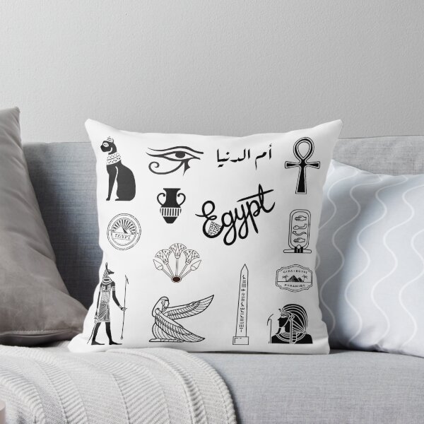 Aperçu de l'œuvre Ensemble de symboles et d'icônes égyptiens – Collection d'images clipart de l'Égypte antique | Pack de motifs hiéroglyphiques, Ankh et Œil d'Horus créée et vendue par DearPrint.