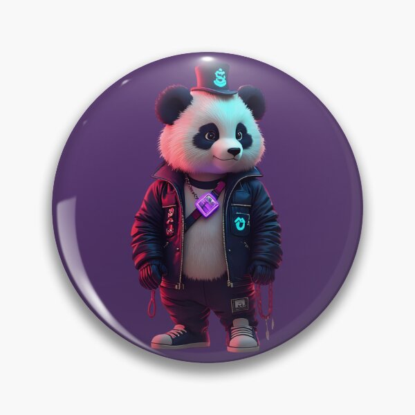 Item preview, cyberpunk style digital panda art designed and sold by geekmania48.
