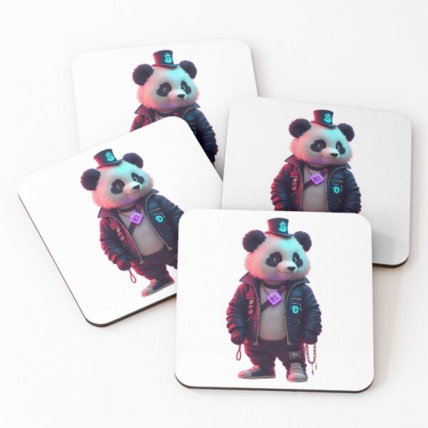Item preview, cyberpunk style digital panda art designed and sold by geekmania48.