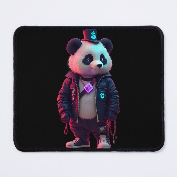 Item preview, cyberpunk style digital panda art designed and sold by geekmania48.