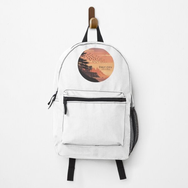 Item preview, Daly City California: Sunset Pines Minimalist Coastal Circular Illustration designed and sold by CircinusStore.