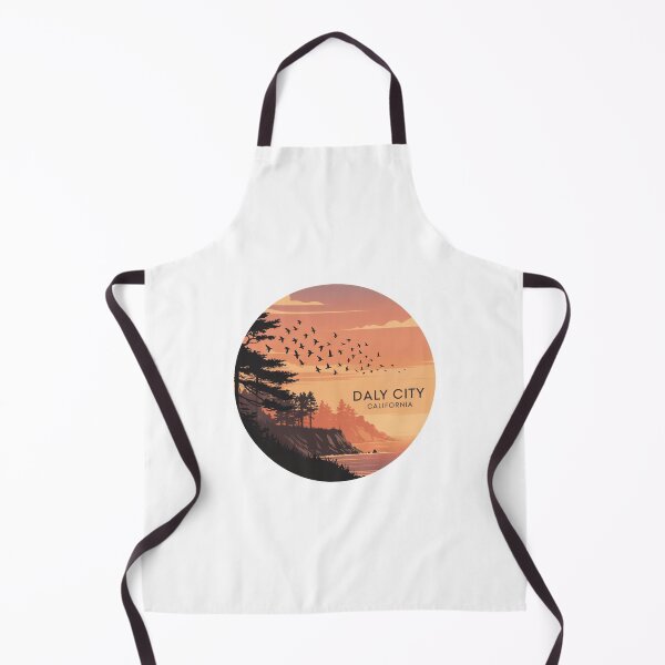 Item preview, Daly City California: Sunset Pines Minimalist Coastal Circular Illustration designed and sold by CircinusStore.