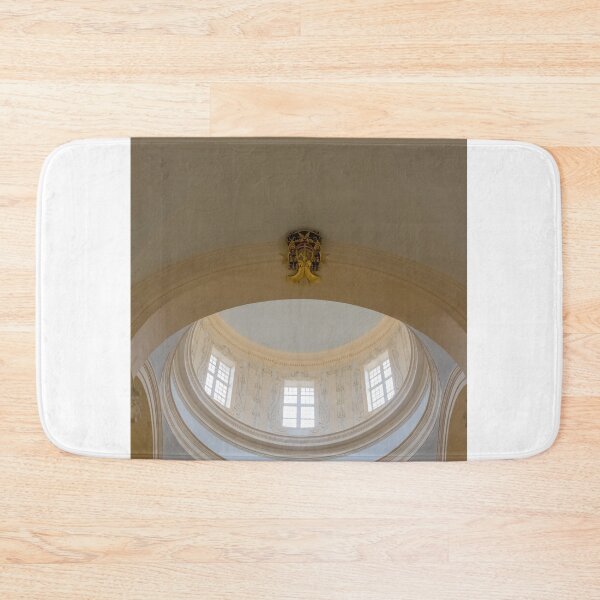 Item preview, Elegant Church Interior With Ornate Dome Ceiling And Arched Windows, Classic Architectural Details designed and sold by Nmallia.