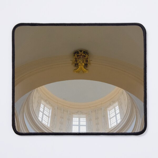 Item preview, Elegant Church Interior With Ornate Dome Ceiling And Arched Windows, Classic Architectural Details designed and sold by Nmallia.