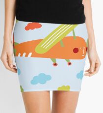 Carrot plane Mini Skirt