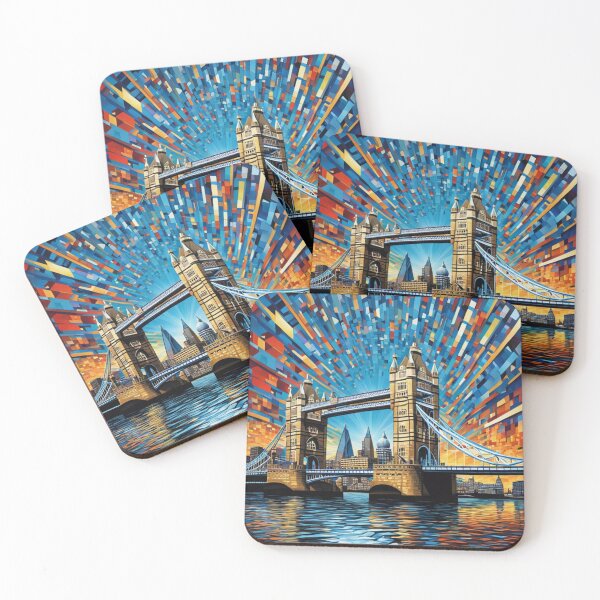 Item preview, London in cubism, Tower bridge, Thames designed and sold by Coolparrotgirl.