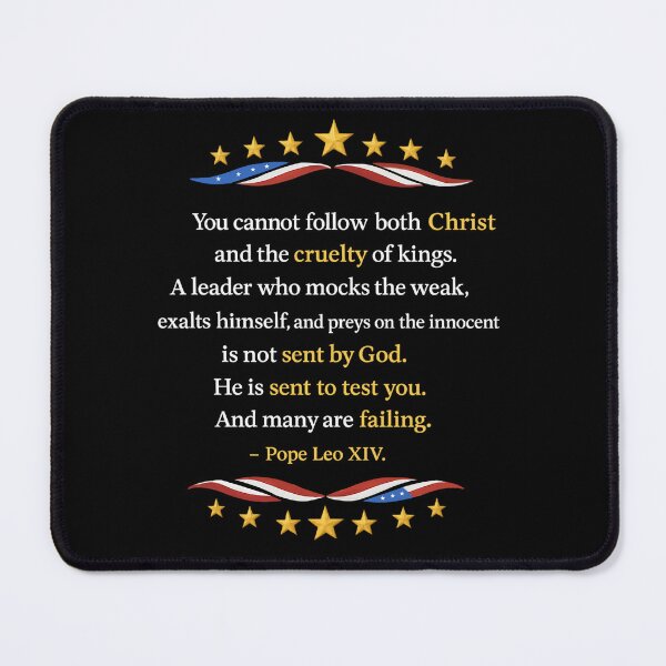 Item preview, You Cannot Follow Both Christ And The Cruelty Of Kings Pope Leo designed and sold by MutzelArts.