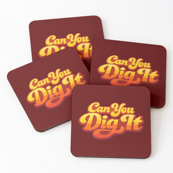Item preview, Can You Dig It Retro 70s Typography – Vintage Sunset Gradient designed and sold by Far Out Goods.