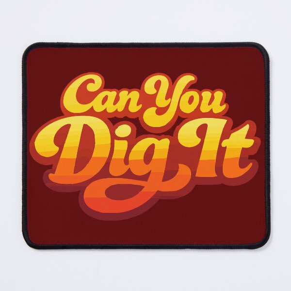 Item preview, Can You Dig It Retro 70s Typography – Vintage Sunset Gradient designed and sold by Far Out Goods.