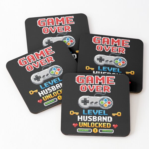 Item preview, Game Over - Level Husband Unlocked | 8-bit  designed and sold by Pineapple-Tree.