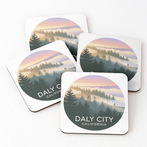 Item preview, Daly City California: Foggy Forest Sunrise  designed and sold by CircinusStore.