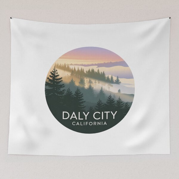 Item preview, Daly City California: Foggy Forest Sunrise  designed and sold by CircinusStore.