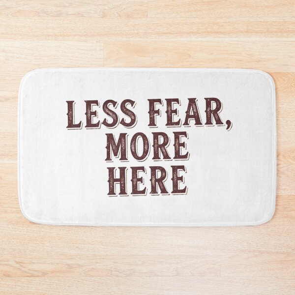 Item preview, Less Fear More Here Vintage Typography Quote Poster for Mindfulness Motivation Wall Art Print designed and sold by Thaweesap789.