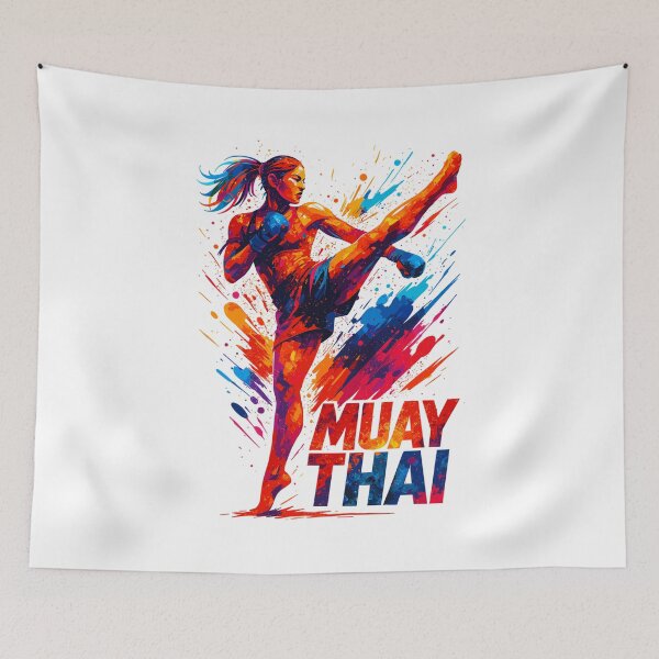 Item preview, Muay Thai Kick: Abstract Boxer Graphic Gift designed and sold by Pineapple-Tree.