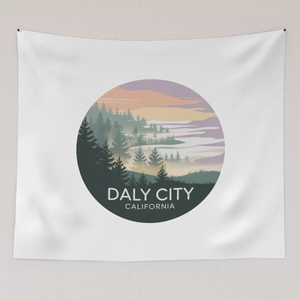 Item preview, Daly City California: Foggy Forest  designed and sold by CircinusStore.