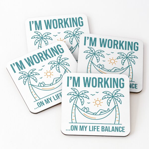 Item preview, I'm Working On My Life Balance designed and sold by Amir Faysal.