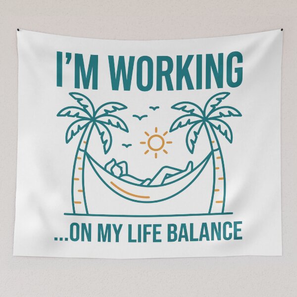 Item preview, I'm Working On My Life Balance designed and sold by Amir Faysal.