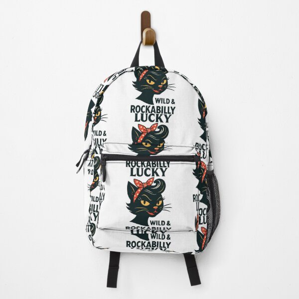 Item preview, Lucky, Wild & Rockabilly: Black Retro Cat designed and sold by Pineapple-Tree.