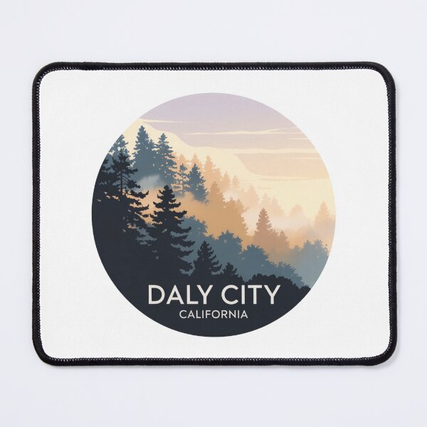 Item preview, Daly City California: Foggy Forest Circular Nature Illustration designed and sold by CircinusStore.