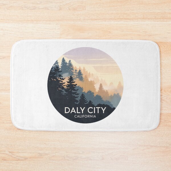 Item preview, Daly City California: Foggy Forest Circular Nature Illustration designed and sold by CircinusStore.