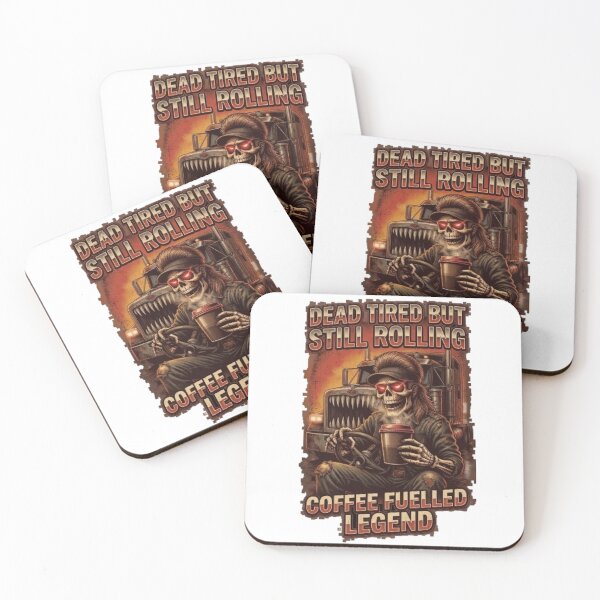 Item preview, Coffee Fuelled Legend: Dead Tired But Still Rolling designed and sold by NoriudaR.