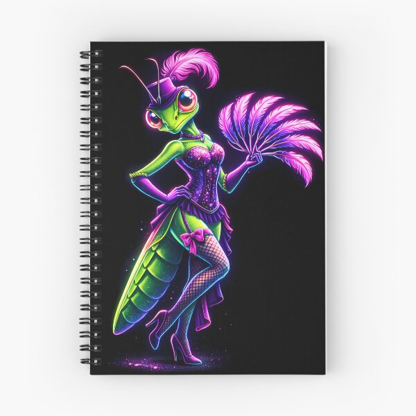 Item preview, Neon Mantis Burlesque Cyberpunk Insect designed and sold by AuraloomAtelier.