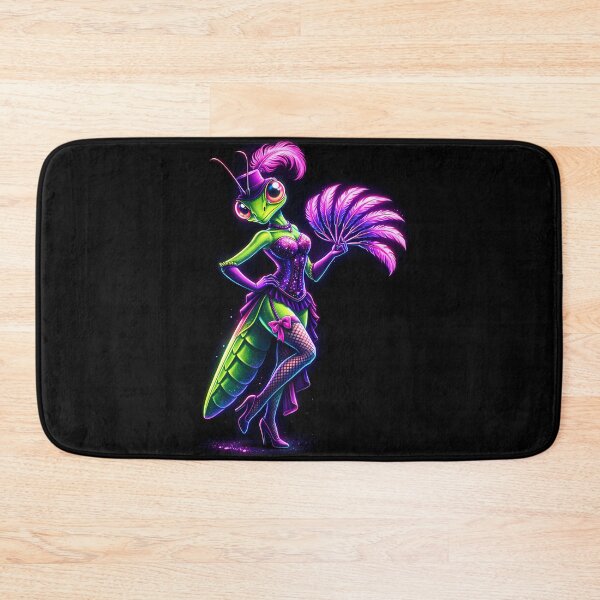 Item preview, Neon Mantis Burlesque Cyberpunk Insect designed and sold by AuraloomAtelier.