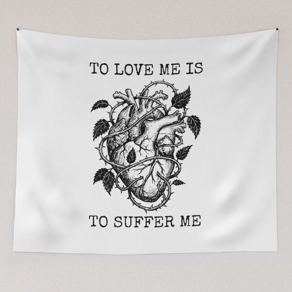 Item preview, To Love Me Is To Suffer Me Heart designed and sold by printondemand13.