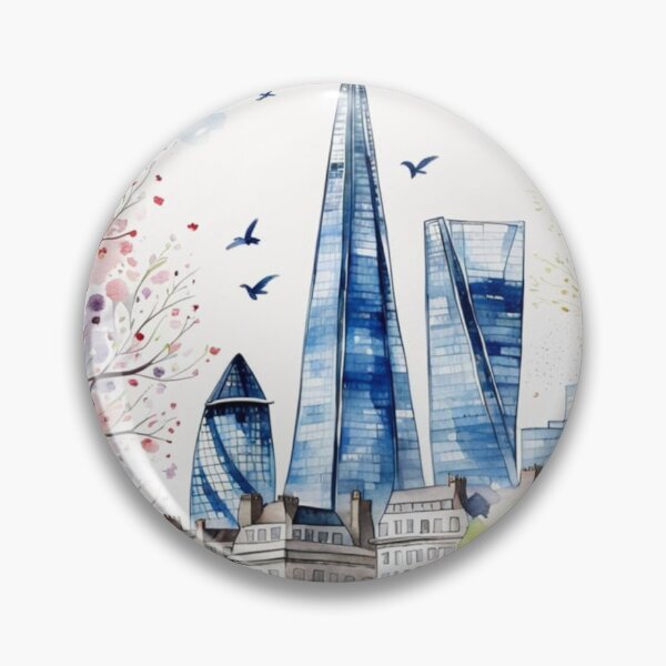 Item preview, London in spring with Shard and Gherkin designed and sold by Coolparrotgirl.