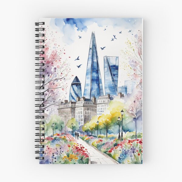 Item preview, London in spring with Shard and Gherkin designed and sold by Coolparrotgirl.