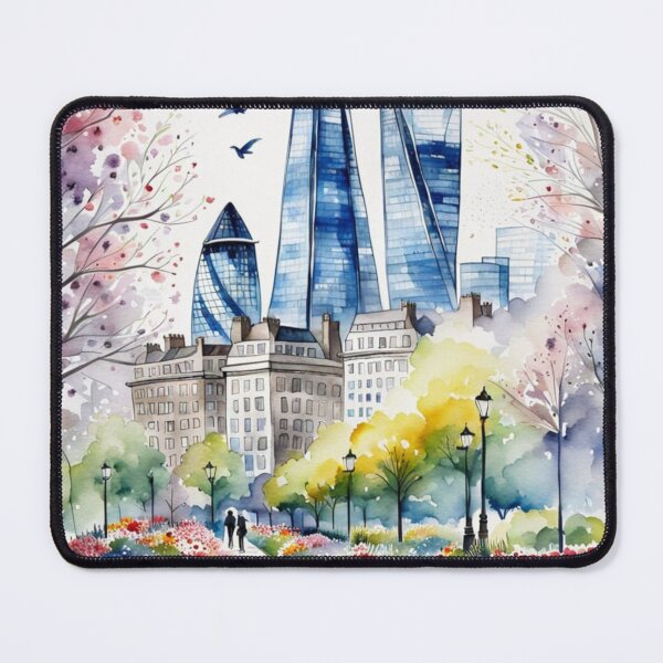 Item preview, London in spring with Shard and Gherkin designed and sold by Coolparrotgirl.