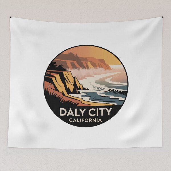 Item preview, Daly City California: Coastal Cliffs  designed and sold by CircinusStore.