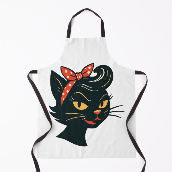 Item preview, Black cat in 1950s retro style designed and sold by Pineapple-Tree.