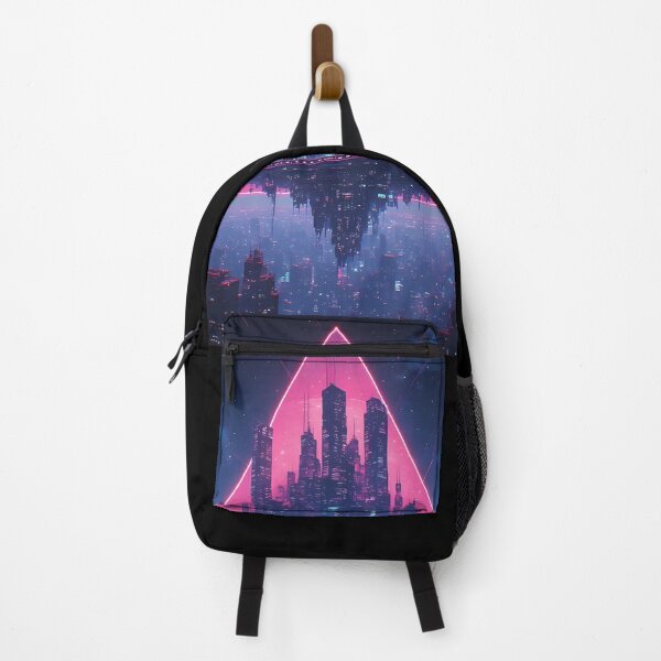 Item preview, Neon Cyberpunk Floating City Skyline designed and sold by Pixel Prism Studio.