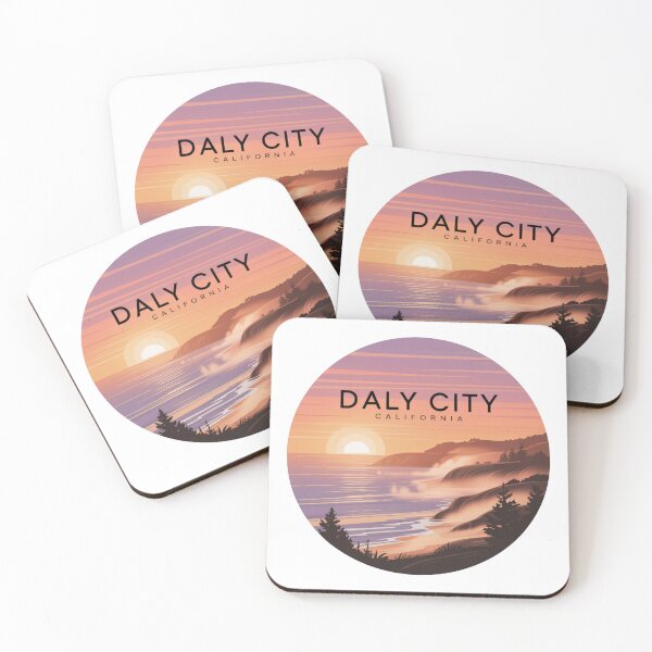 Item preview, Daly City California: Coastal Pines Circular Illustration designed and sold by CircinusStore.