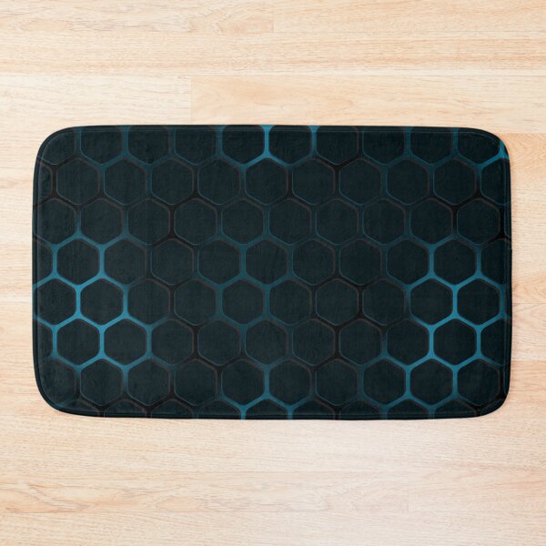 Item preview, Futuristic Blue Metallic Honeycomb designed and sold by FrescoDesign.