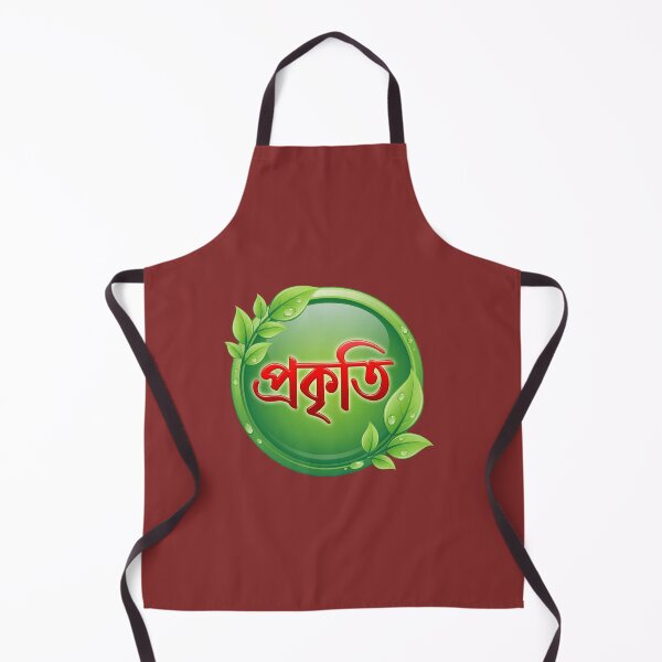 Item preview, Prokriti Bengali Nature Typography Green Eco Sticker designed and sold by SouravDesigns.
