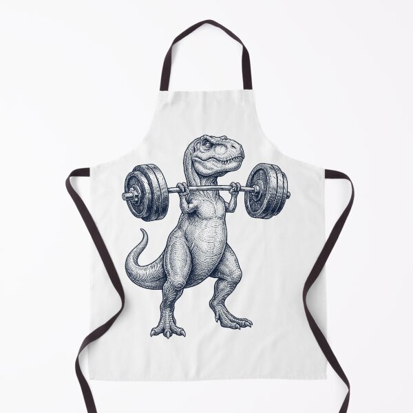 Item preview, Vintage T Rex Dinosaur Weightlifting Deadlift Gym Animal Lover designed and sold by DoodleTortle.