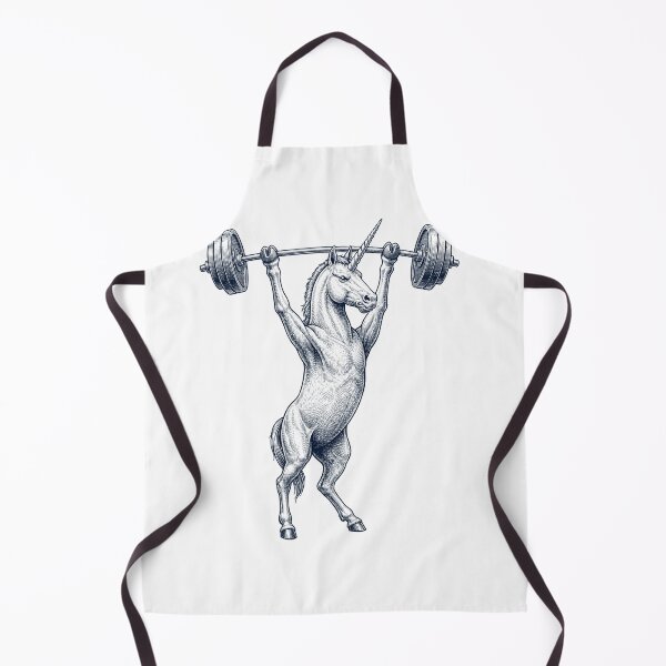 Item preview, Vintage Unicorn Weightlifting Deadlift Gym Animal Lover designed and sold by DoodleTortle.